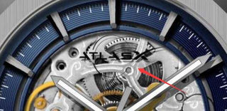 AtlasX Otomatik 10 ATM Su Geçirmez Safir Erkek Kol Saati - Titanyum
