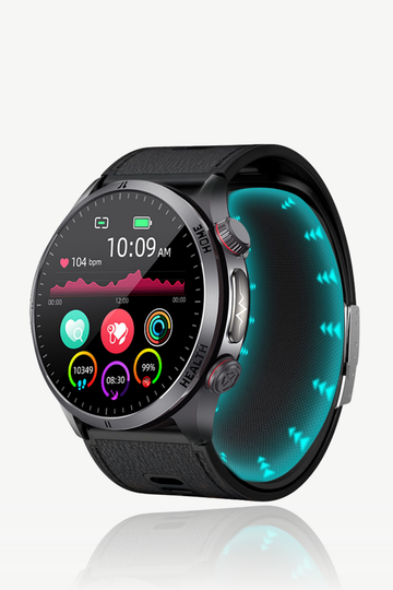 Spovan Electro Pro 2 Hava Basınçlı Tansiyon Şeker NFC Sesli Görüşme EKG Türkçe Akıllı Saat