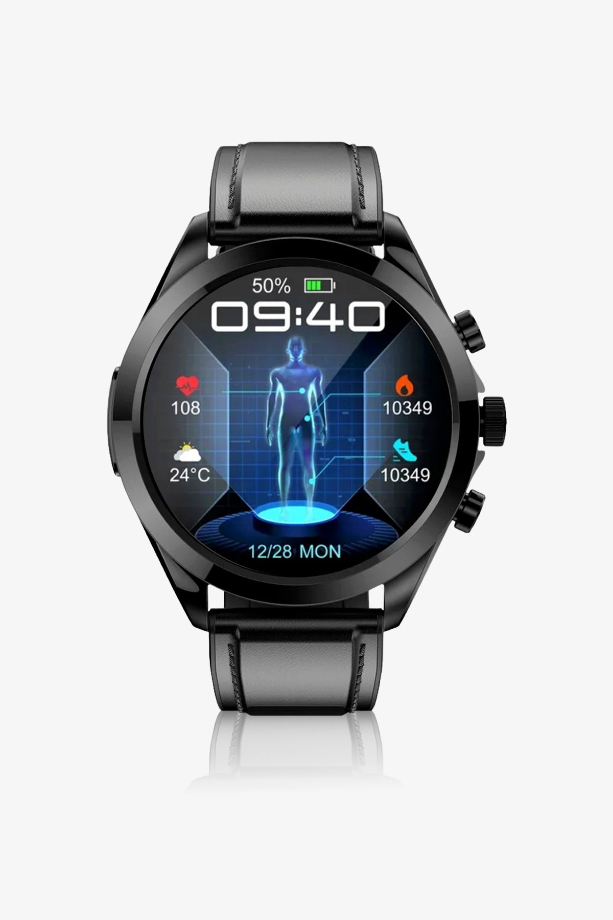 Spovan Cardio 2 Voice Call ECG Blood Sugar HRV Blood Pressure Smart Watch 