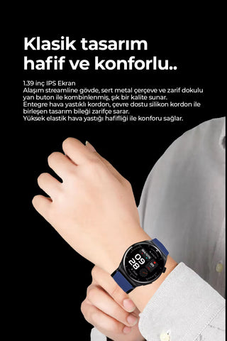 Spovan Electro 2X Hava Basınçlı Kan Şekeri Tansiyon EKG Kan Lipidi Akıllı Saat Ön Sipariş