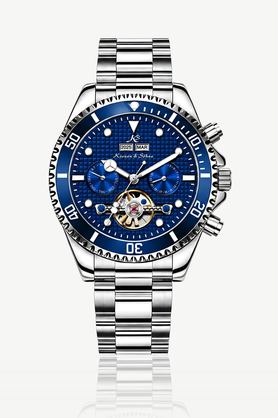 Kronen&Söhne Verlux Safir Tourbillon Otomatik Erkek Kol Saati