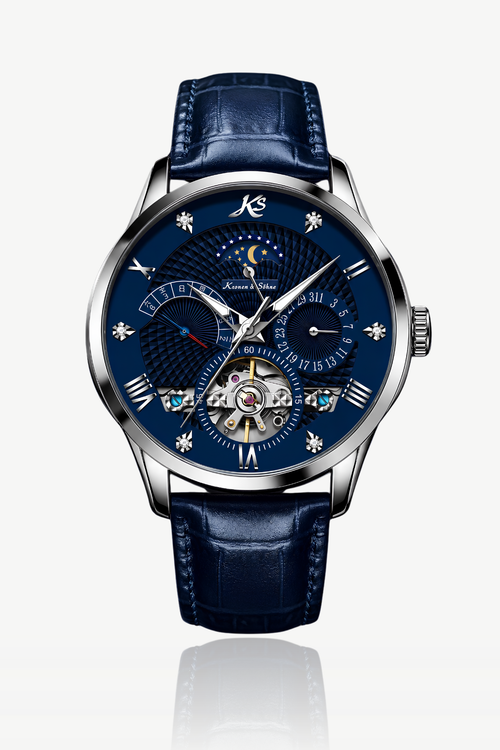 Kronen&Söhne KS4013 Sapphire Blue Tourbillon Mekanik Otomatik Erkek Kol Saati