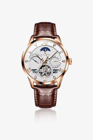 Kronen&Söhne KS4009 Luxury Gold Tourbillon Mekanik Otomatik Erkek Kol Saati