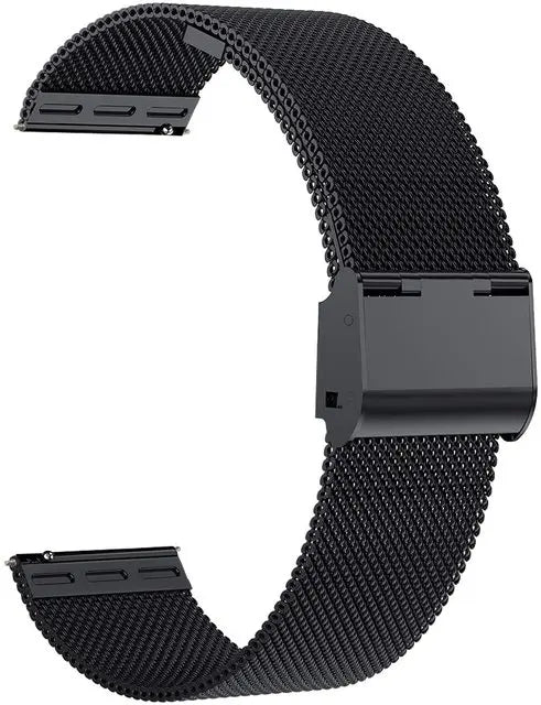 Spovan Zeblaze Kieslect AtlasX Compatible Black Steel Mesh Strap