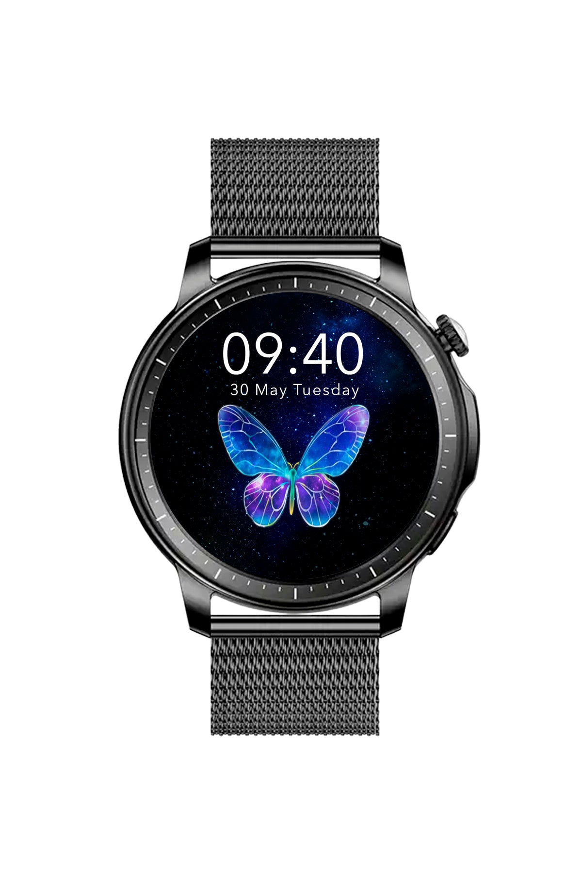 Spovan Papillon Crown Amoled Voice Call Women Smart Watch 