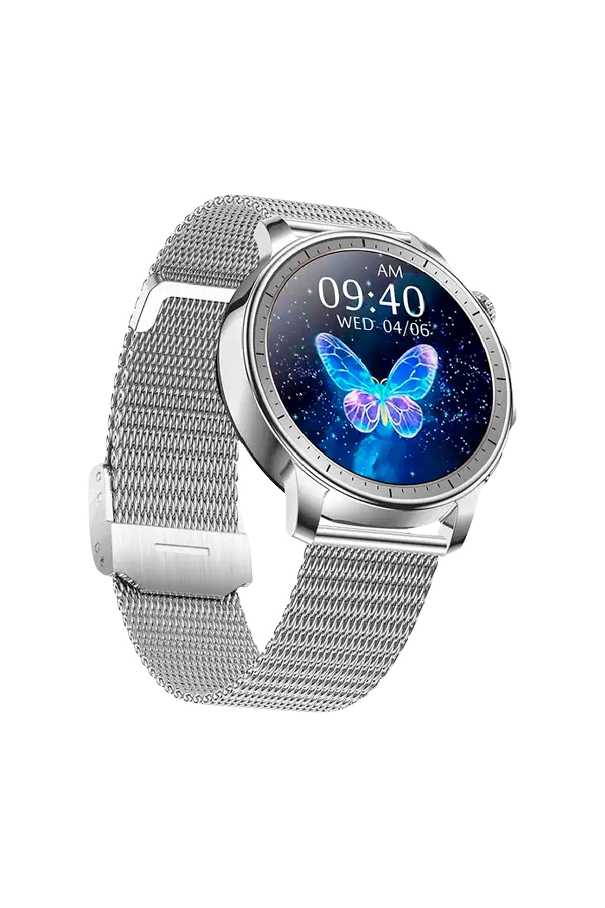 Spovan Papillon Crown Amoled Voice Call Women Smart Watch 