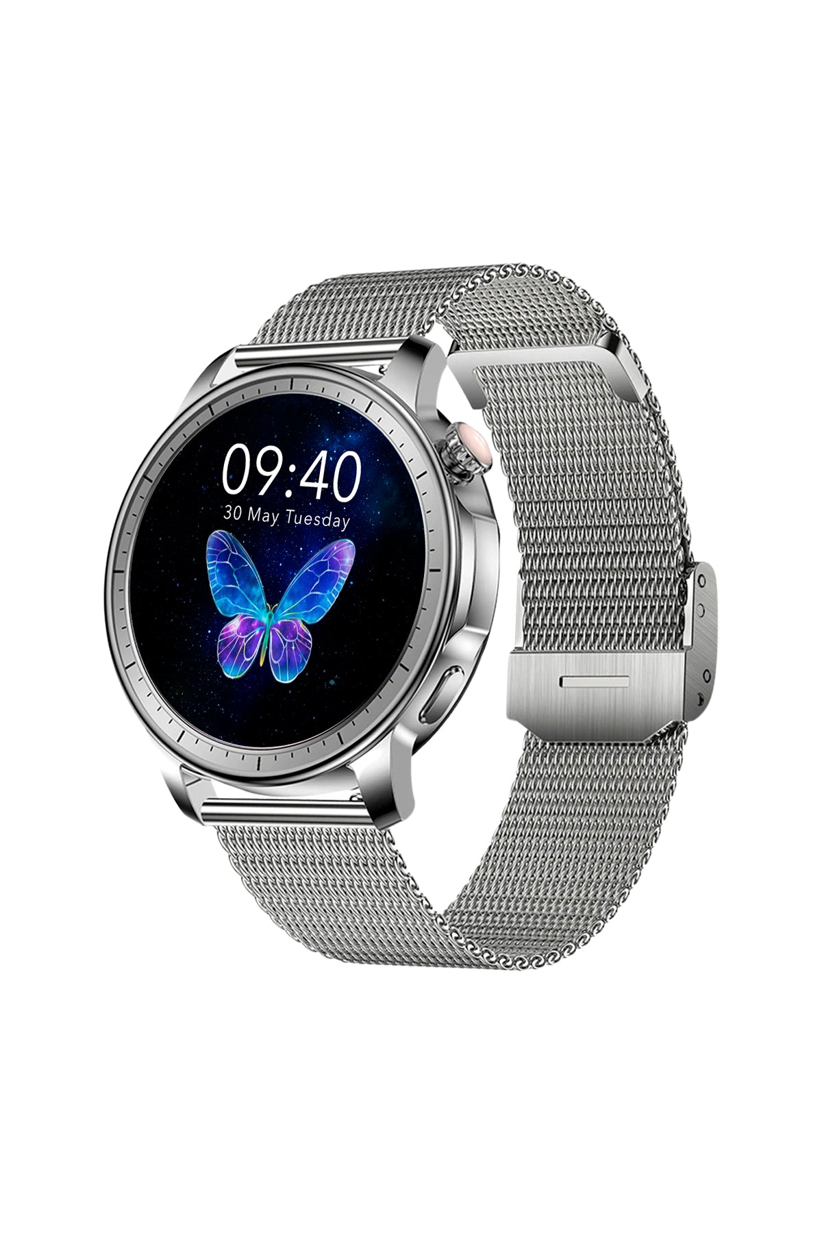 Spovan Papillon Crown Amoled Voice Call Women Smart Watch 