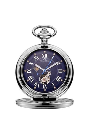 Kronen &amp; Söhne German Automatic Winding Skeleton Pocket Watch